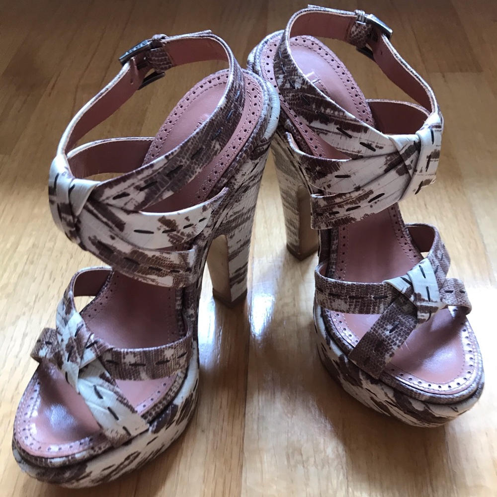 Alaia Python Platform Pumps Sandals Heels 36/6 - image 1